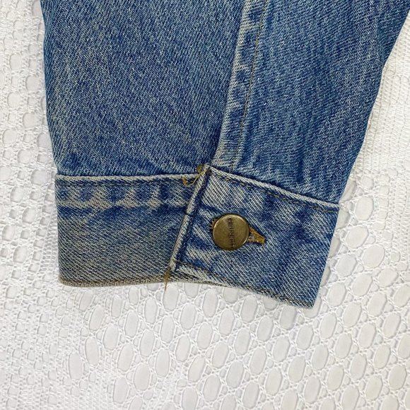 Vintage Denim Men's Carhartt jean jacket Streetwear Retro made in USA Large - Picture 7 of 13